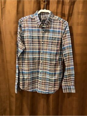 Vince Plaid Button Down Shirt size large